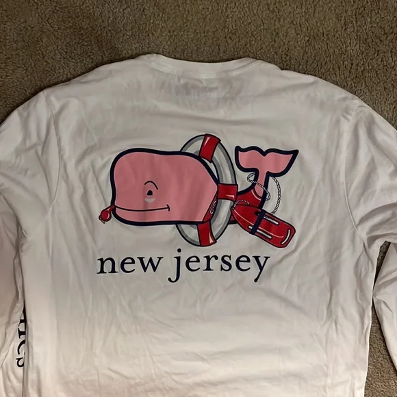 Vineyard Vines Size Medium New Jersey Long Sleeve T Shirt - Picture 4 of 4